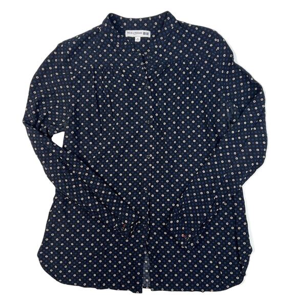 Ines de la fressange x uniqlo blouse Size Medium Flower - Picture 1 of 7